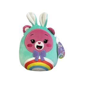 Squishmallows Care Bears Cheer Bear 8 inch Bunny Easter Plush New
